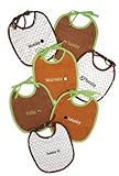 Stephan Baby Embroidered 7 Days-of-The-Week Bib Gift Set, Sports Fun by Stephan Baby [並行輸入品]