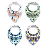 ベビービブ スナップ 赤ちゃんスタイ よだれかけ 綿 4枚セット 出産祝い プレゼント