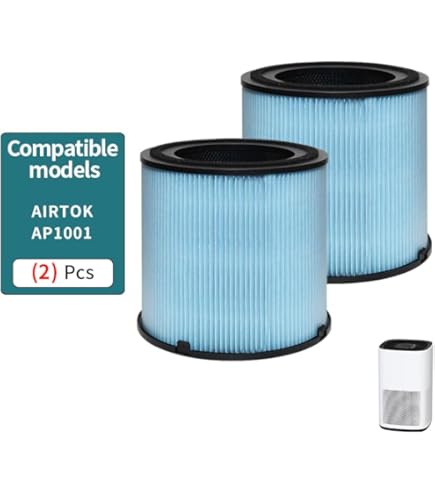 AIRTOK 空気清浄機 AP1001 交換用フィルター H13 91qgCkn+cDL._AC_UL210_SR210,