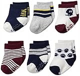 Carter's カーターズ ソックス 靴下 6枚組 男の子 3-12months　Carter's Size 3-12M 6-Pack Football MVP Socks [並行輸入品]