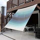 イチオリシェード　グラデーション　【屋外用日よけ　透過性と通気性へのこだわり　日本製　シェード】 オーシャン