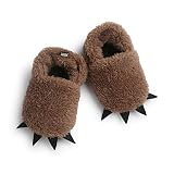 Chiximaxu　ベビーシューズ　もこもこ　可愛い　赤ちゃん　室内履き　温かい　コーヒー色　11.5CM