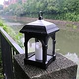 liankeshop 2色選び　IP44防水ソーラーランタン　ソーラーガーデンライト キャンドルライト ガーデンライト ソーラーハンギングランプ 贈り物　省エネ　車道　歩道　庭　ガーデン　屋外などに対