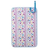 赤ちゃんにやさしい安心おむつ替えマット（日本製） 防水　コンパクト収納　出産祝い　スカンジナビアのフラワーパーク(ブロード地・ラベンダー)　B0802800　日本製