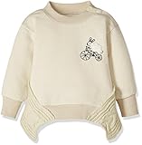 《春秋冬対応》SCHNEE(スネー) ニット付裏毛トレーナー 90cm/アイボリー NO.F-661265