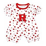 Rutgers Scarlet Knights Polka Dot NCAA College Newborn Infant Baby Romper (12 Months) [並行輸入品]