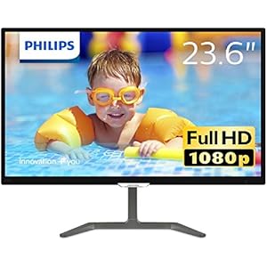 Philips 23.6型ワイド液晶ディスプレイ (PLSパネル/フルHD/HDMI1.4/DVI-D/D-Sub15/5年間フル保証) 246E7QDSB/11