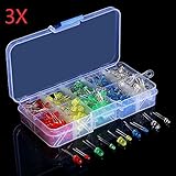 geekcreit\u00ae 3 x 375pcs each box 3mm 5mm led light emitting