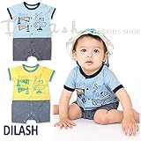 (ディラッシュ) DILASH初夏'16 セパレート風半袖ロンパース 70 イエロー