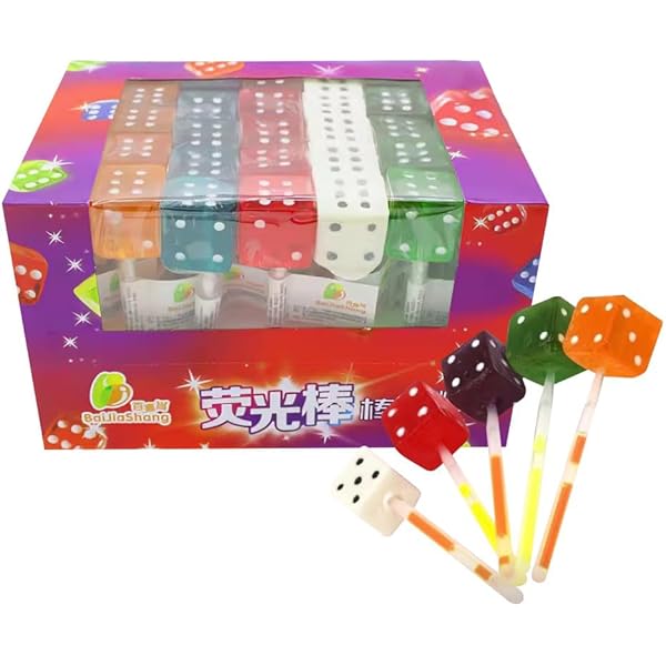 Amazon.co.jp: サイコロキャンディー 6本セット 全色