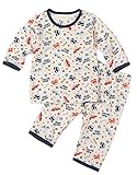 【あるこんたるこん】オーガニックコットン ベビー ルームウェア オートカー キッズ ７分袖 ハーフパンツ ジュニア 男の子 パジャマ (120)