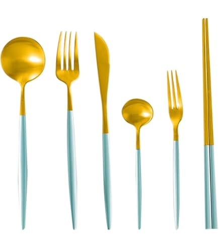 Amazon | ARAS エイラス プレート カトラリーセット グリーングレー