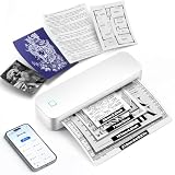 【2026年新型】サーマルプリンター A4 タトゥー プリンター 両用 モバイル スマホ ミニ小型 インク不要 刺青tattoo printer ポータブル 転写機 A4/A5/A6/A7/A8 多サイズ Bluetooth接続 203dpi スマホ/PC 2600mAh 感熱紙(幅210mm 約22枚)1ロール付属 ビジネス/家庭/出張/学習用 簡単操作 正月 新年 贈り物 (白い)