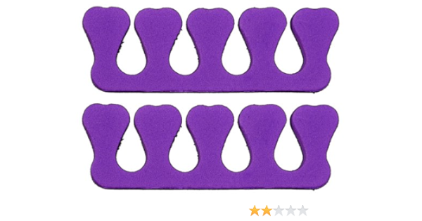 Amazon ジェルネイル ペディキュア トゥセパレーター 2個入り パープル ａｑｕａ ｎａｉｌ 足指セパレーター 通販