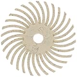 Scotch-Brite Radial Bristle Disc Thin Bristle, 35000 rpm, 1' Diameter, 120 Grit, White (Pack of 24) 