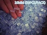 COLINKIND 50pcs/lot Clear Mounting Bracket clip for 110V/250V 5050 3528 5730 5630SMD 10mm LED strip 
