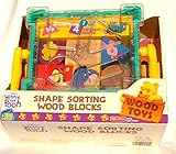 DISNEY'S WINNIE THE POOH SHAPE SORTING WOOD BLOCKS [並行輸入品]