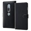 レイ・アウト SONY Xperia XZ2 Premium 手帳型 (ICカード収納ポケット/オートスリープ対応)マグネット 2トーン ブラック/ブラック RT-RXZ2PELC3/BB