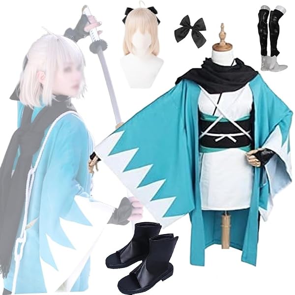 Amazon.co.jp: [2200] Fate/Grand Order 沖田総司 コスプレ衣装 変装+