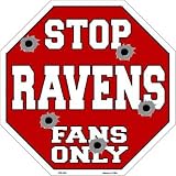 スマートブロンドRavensファンのみメタルノベルティOctagon Stop Sign bs-204