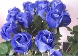 神秘的な 美しい 青い 薔薇 20本 造花 ブルーローズ オシャレな インテリアなどに