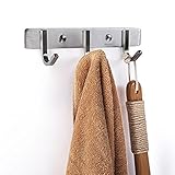 deezioタオルフックコートフック、sus304ステンレス鋼ローブフック、服キーバスタオルフック壁ハンガーで、3 Heavy Dutyフック 3 Hooks(7.1 x 1.6 x 2 inch)