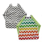OHBABYKA防水ベビー袖よだれかけ, Bib with Sleeves &ポケット、6 – 24ヶ月 US サイズ: One Size カラー: マルチカラー