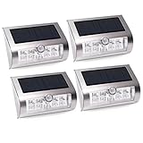 AVAWAYソーラーライト 人感センサーライト 16LEDウォールランプ　ステンレススチール省エネ常夜灯&防犯灯 IP44生活防水 屋外照明（アウトサイドウォール）/段階/庭先/玄関など対応 (ソーラ