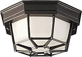 HomeStyle HS71010-125 One Light Flushmount-Die Cast in Bronze [並行輸入品]