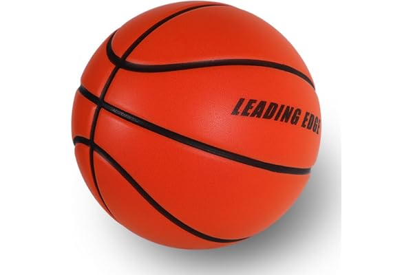 リーディングエッジ 元Bリーガー監修 家練球 「極」 静音バスケットボール 7号 ドリブル音50%カット 防音 回転を可視化 オレンジ | 本物に近い重さでしっかり跳ねる,サイレントボール