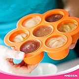 NNROOM ベビーフードコンテナ 離乳食保存容器 シリコントレー フリージング 製氷皿 フタ付き 冷凍 小分け