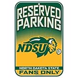 NCAA North Dakota State 33956012プラスチックサイン、11 x 17インチ、ブラック