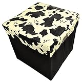 スツールボックス 椅子になる 収納ボックス ホルスタイン柄 STL-13