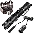 Nitecore バンドル P12GT 懐中電灯 CREE XP-L HI V3 LED -1000ルーメン GM02武器マウント&圧力スイッチ付き