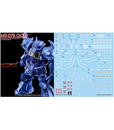 Amazon | MG 1 100 グフVer2.0用水転写式デカール 高精度 並行 海外