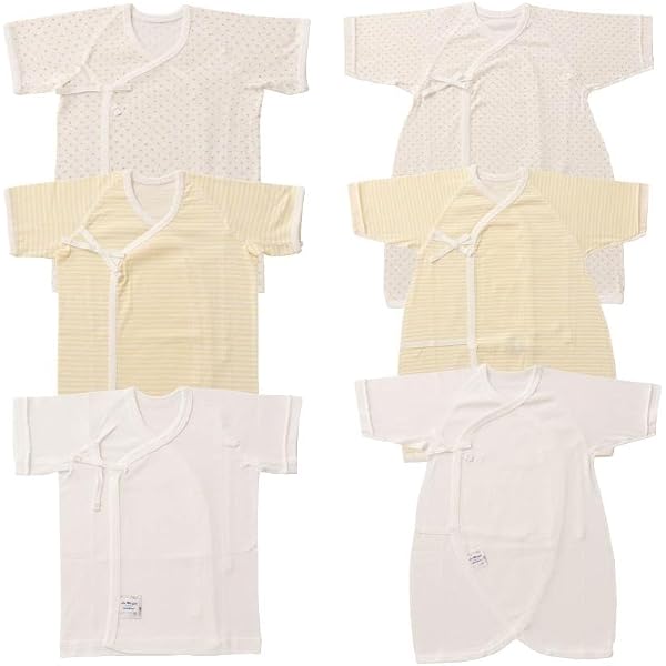 Amazon.co.jp: CELEC【セレク】新生児肌着カラーセットPK（50cm） 短