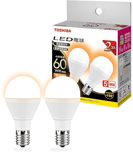 Amazon | TOSHIBA ネオボールZ A形 60Wタイプ 口金直径17mm 電球色