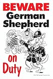 WATCH OUT German Shepherd アニメイラストサインボード：ジャーマンシェパード(Ａ) イギリス製 英語看板 Made in U.K [並行輸入品]