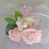 ウエディングブーケ/ブライダル/プリザーブドフラワー　リスレット　リストブーケ　ピンク　S