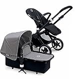 Bugaboo Buffalo Stroller With Grey Melange Fabric (Black Frame ) by Bugaboo