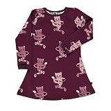 【Smafolk スマフォルク】 Dress with catMaroon p0000gwe