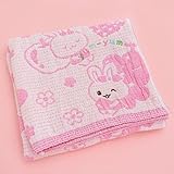 うさももちゃん 国産 ベビー ガーゼ おくるみ ケット 80×80cm