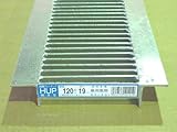 細目型U字溝用グレーチング 適用みぞ幅120mm 長さ995mm 適用荷重:乗用車(T-2) HUP-120-19