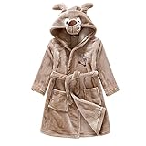 Pumpumly 子ども用バスローブ タオル地 お風呂 可愛い 出産祝い贈り物にも 漫画動物モデル 少年少女のバスローブ