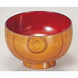 お椀 木製汁椀スリ漆内朱 [11φ x 7cm] (7-248-11) 木製品 料亭 旅館 漆器 和食器 飲食店 業務用