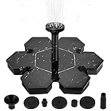 SOONHUA ソーラー水中ポンプ 噴水ポンプ 水中ポンプ 屋外 ソーラーウォーターポンプ 浮動パネル 400mA電池を内蔵 池 庭 プール ガーデンプール 家庭用 (01)