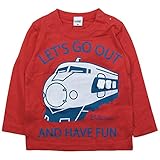 【春秋冬物対応】 CHEEK ROOM(チイクルーム) 製品洗い加工済み42/2天竺新幹線長袖Tシャツ 90cm/RE NO.B-480209