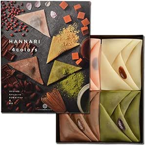 吉祥菓寮 HANNARI 生八つ橋 4色詰め合わせ （生チョコ/きな粉キャラメル/抹茶/桜 20個入）