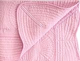 新生児ベビー綿毛布Toddlers軽量Quit All Season Blanket – Assortedカラー ピンク