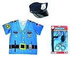 Aeromax My 1st Career Gear Police Shirt Police Cap and Police Accessory Pack (3 Piece Bundle) [並行輸入品